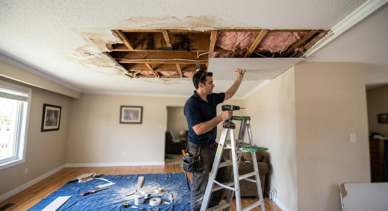 Water Damage Ceiling Repair in Santa Rosa, CA