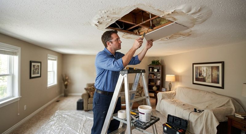 Water Damage Ceiling Repair in Santa Rosa, CA